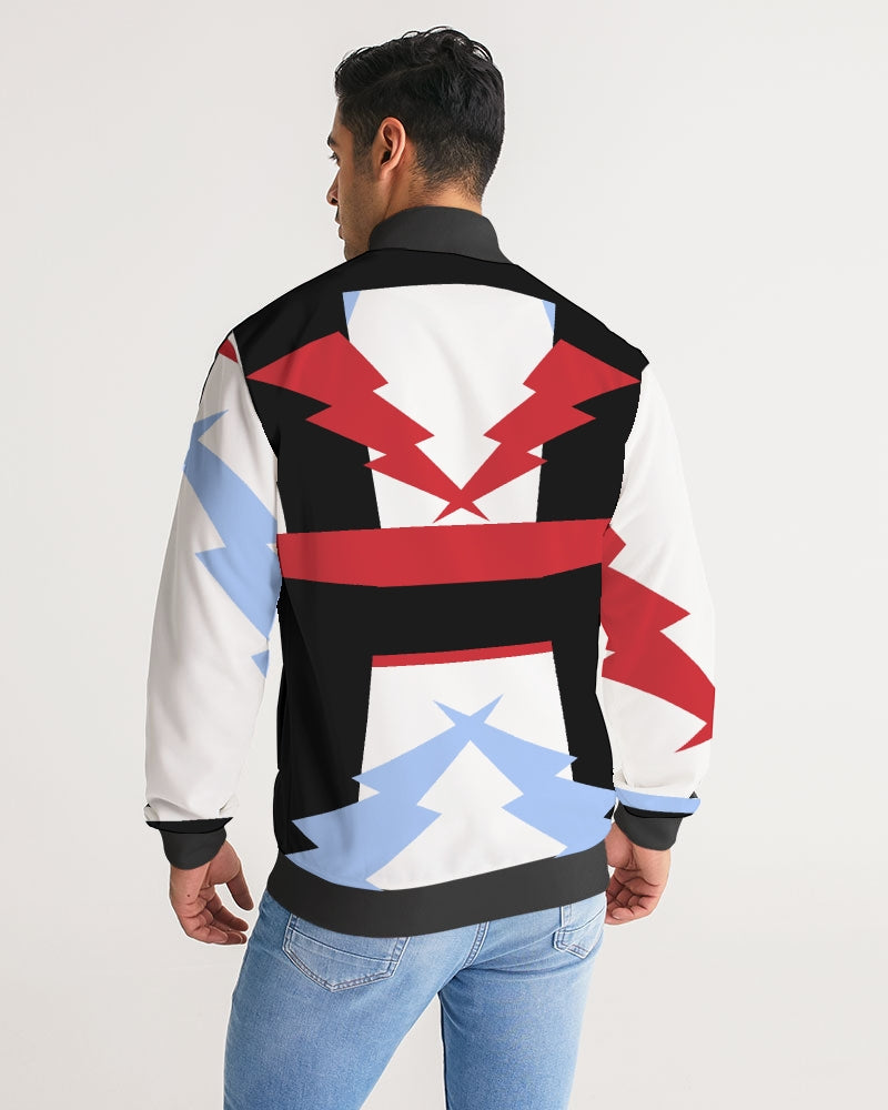 Retro Sauce Men's Stripe-Sleeve Track Jacket - The Dripp VIP