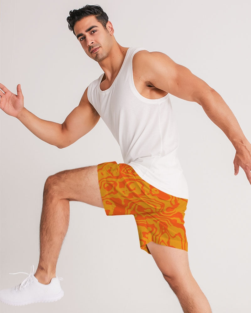 Orange Slush Men's Jogger Shorts