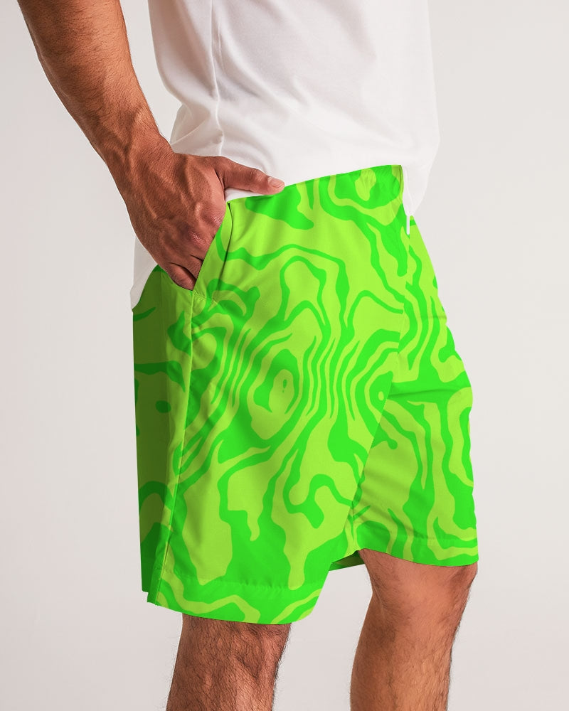 Green Apple Slush Men's Jogger Shorts