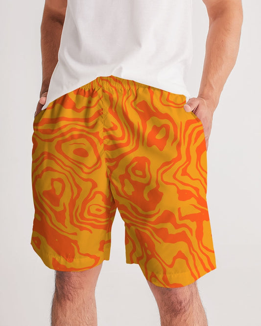 Orange Slush Men's Jogger Shorts