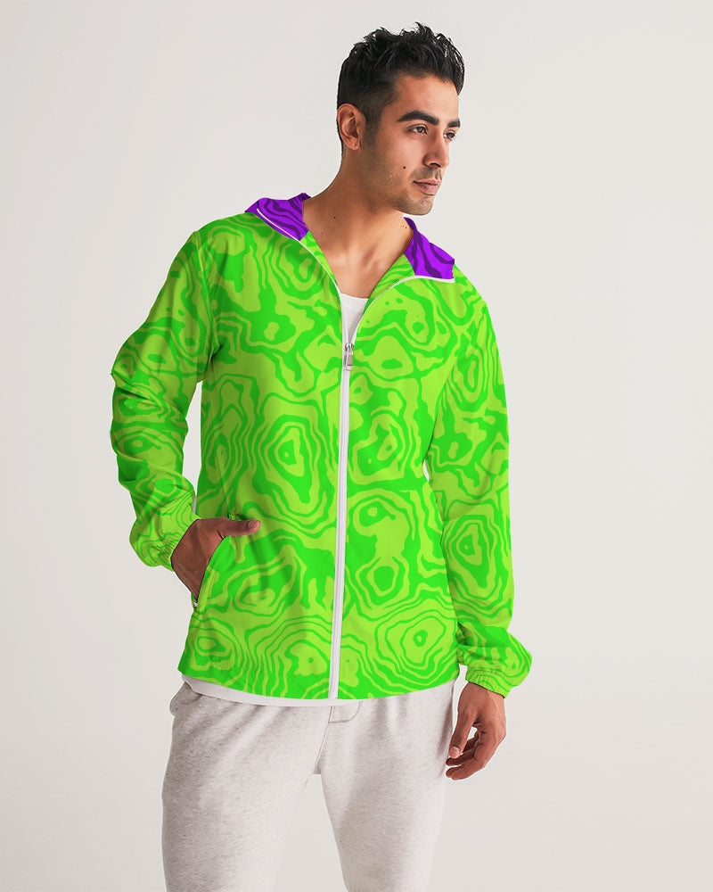 Green Apple Slush Men's Windbreaker