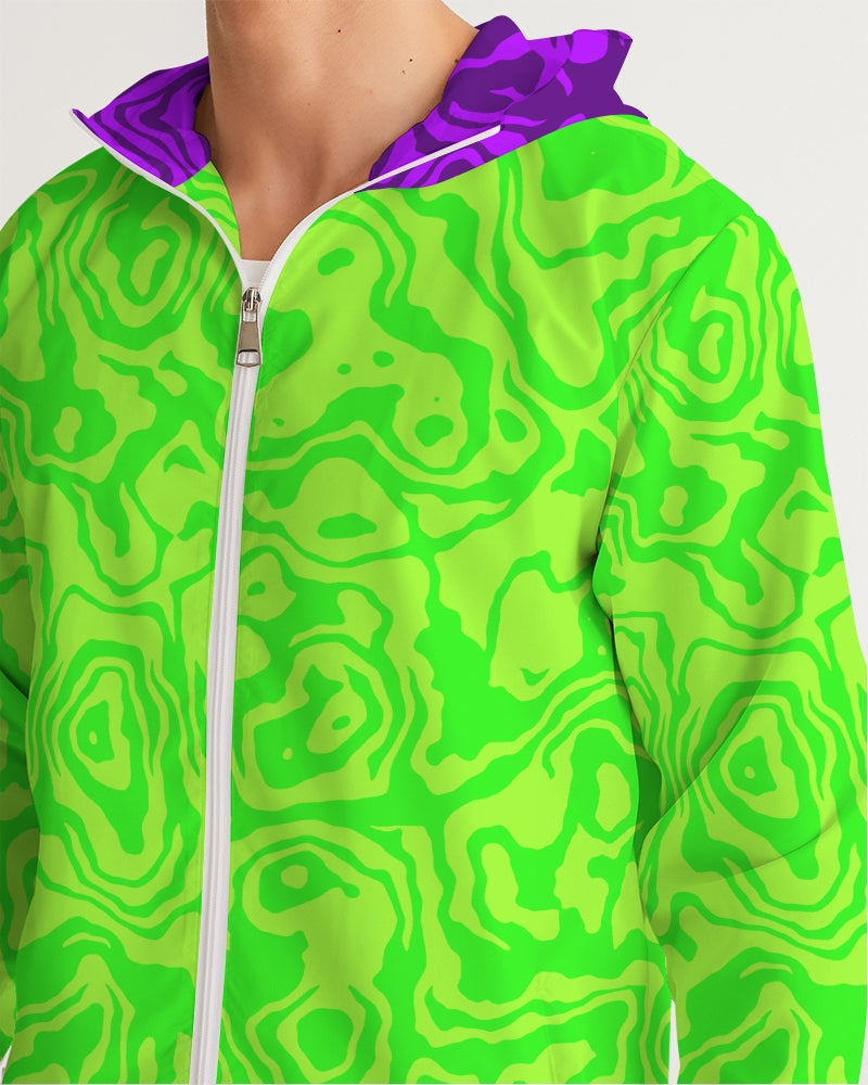 Green Apple Slush Men's Windbreaker
