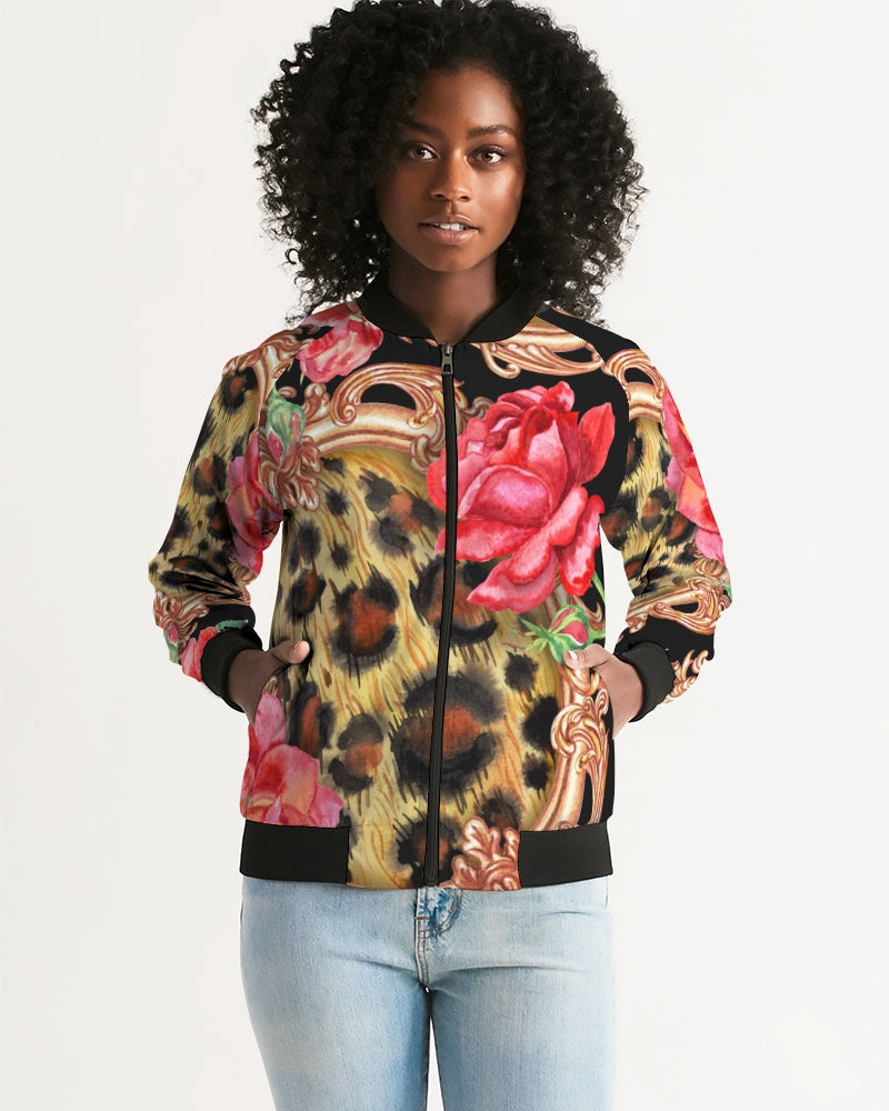 Multi Chain Print Mix Women's Bomber Jacket