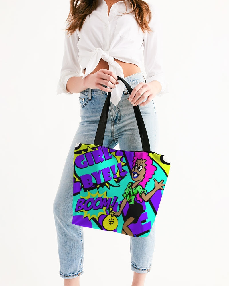 Girl Bye Boom Canvas Zip Tote - The Dripp VIP