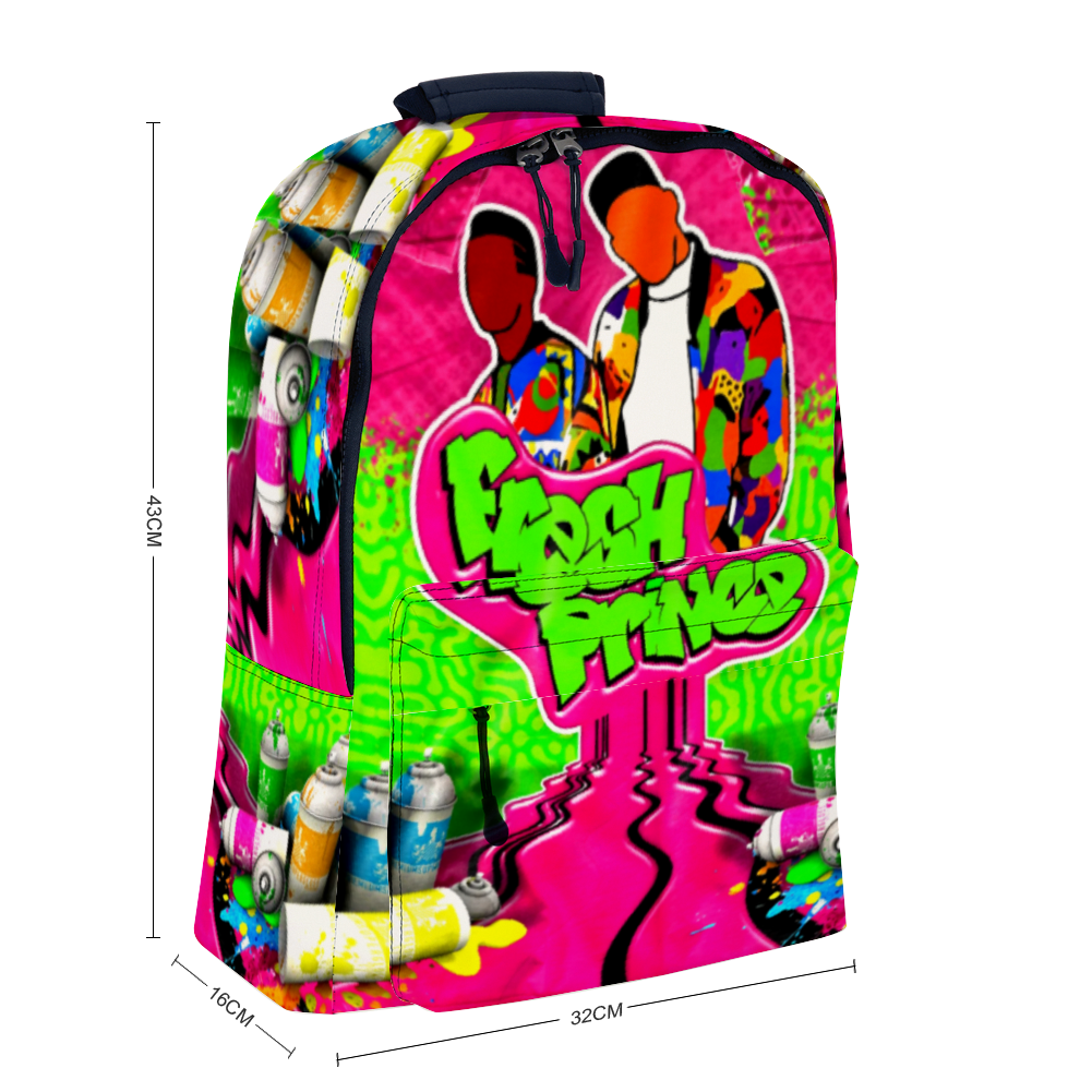Fresh Prince Pink Graffiti Leather Backpack - The Dripp VIP