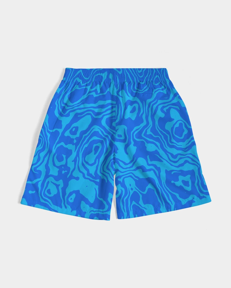 Fresh Retro Print Green Men's Jogger Shorts - The Dripp VIP