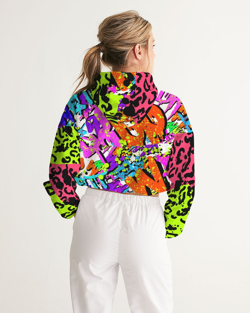 Wett Wett Women's Cropped Windbreaker - The Dripp VIP