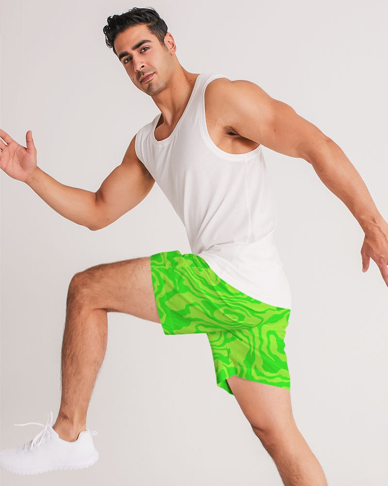 Green Apple Slush Men's Jogger Shorts