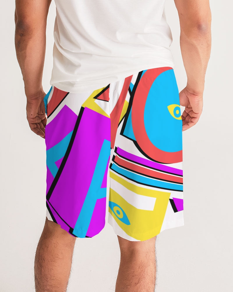 Fresh Dripp Men's Retro Splash Jogger Shorts