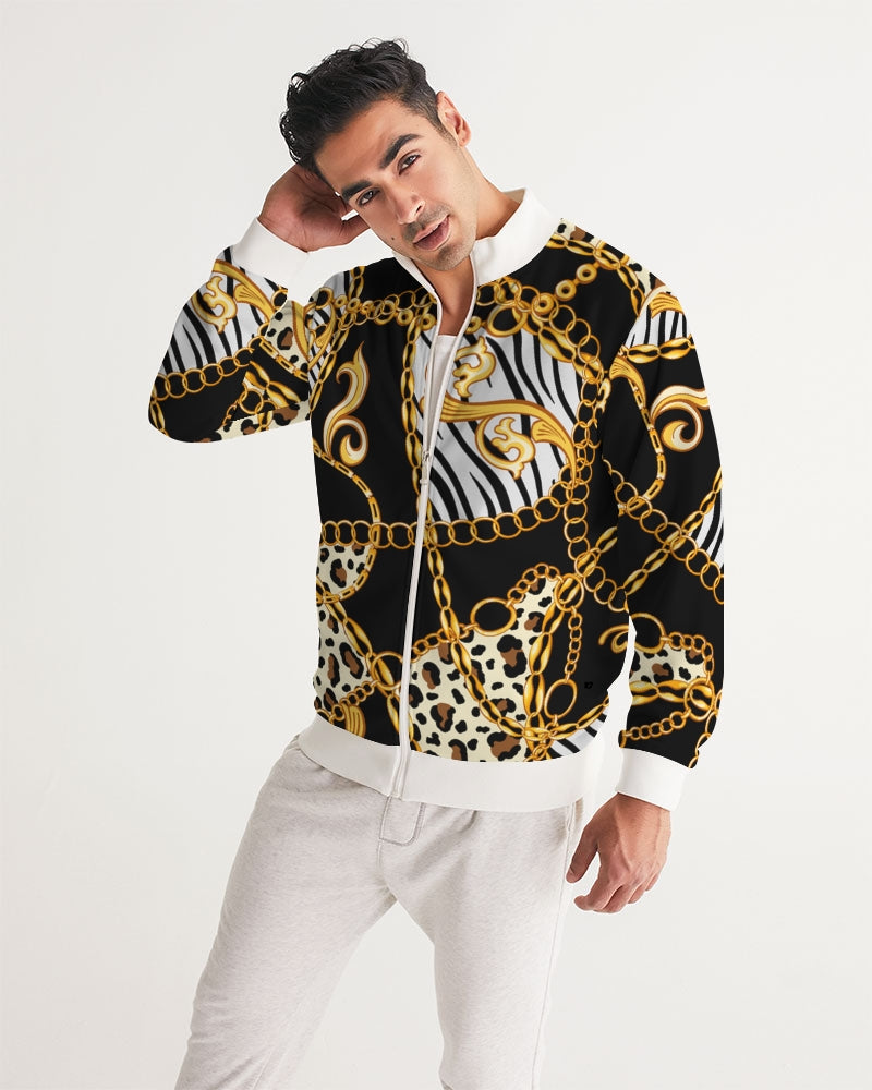 Multi Chain Print Mix Men's Track Jacket