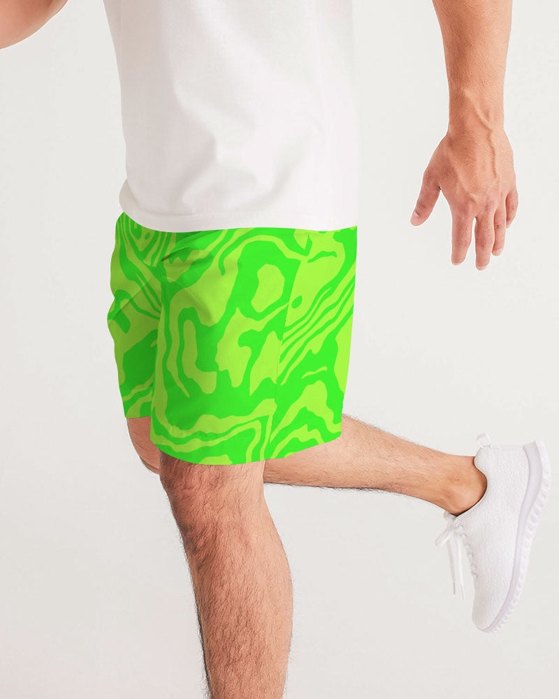 Green Apple Slush Men's Jogger Shorts
